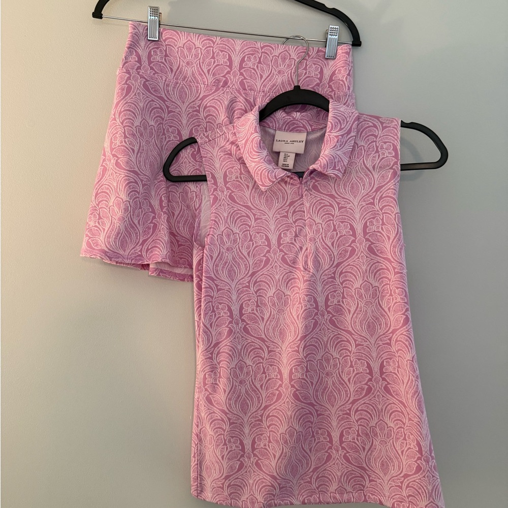 Laura Ashley Pink Golf Skirt Set